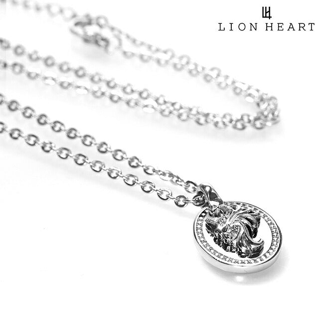 ライオンハート ネックレス メンズ レディース ブランド LION HEART コイン 動物 LHMN010H シルバー アクセサリー LHMN010H