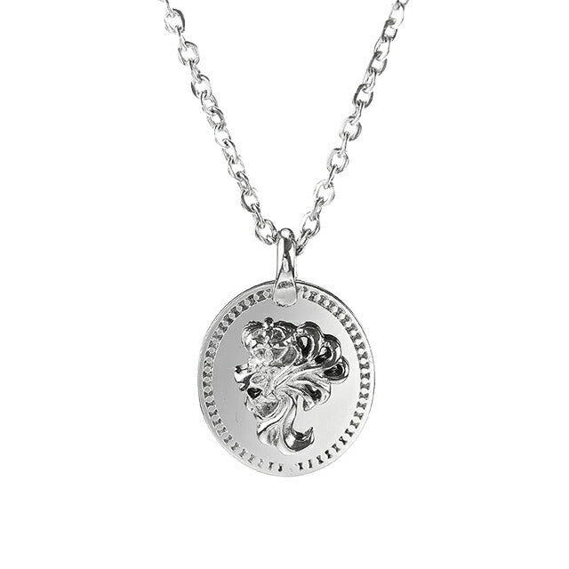 ライオンハート ネックレス メンズ レディース ブランド LION HEART コイン 動物 LHMN011H シルバー アクセサリー LHMN011H