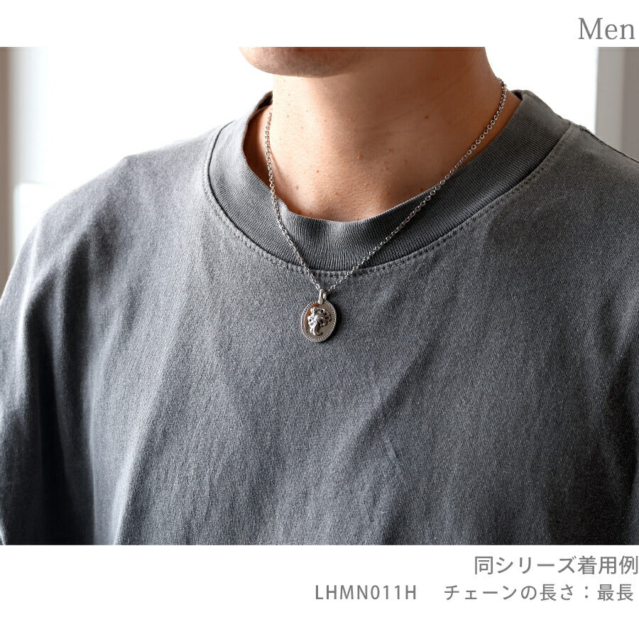 ライオンハート ネックレス メンズ レディース ブランド LION HEART コイン 動物 LHMN011H シルバー アクセサリー LHMN011H