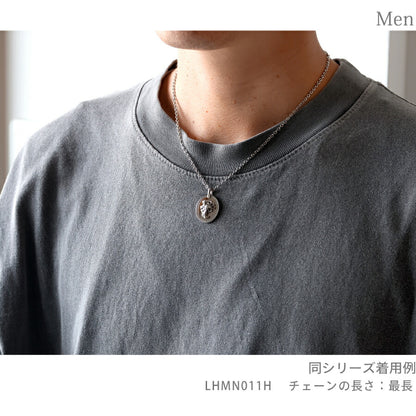 ライオンハート ネックレス メンズ レディース ブランド LION HEART コイン 動物 LHMN011H シルバー アクセサリー LHMN011H