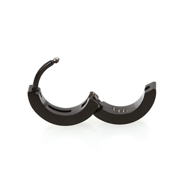 ピアス LION HEART 片耳 ステンレススチール CZ ユニセックス メンズ レディース LHMP001N ブラック アクセサリー 記念品 プレゼント ギフト LHMP001N