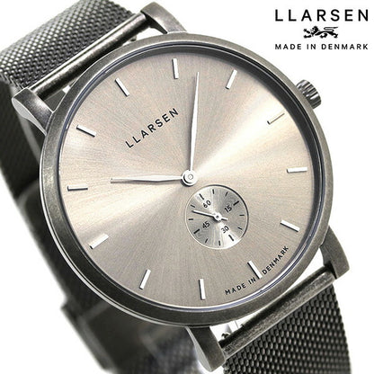 エルラーセン オキシダイジング ニコライ 41mm メンズ 腕LL143OHOM デンマーク製 ハニー グレー 腕時計 ブランド LL143OHOM