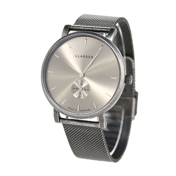 エルラーセン オキシダイジング ニコライ 41mm メンズ 腕LL143OHOM デンマーク製 ハニー グレー 腕時計 ブランド LL143OHOM