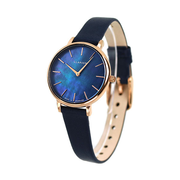 エルラーセン 時計 トレジャー 日本限定モデル 30mm レディース 腕時計 ブランド LL146RSDBU ブルーシェル ネイビー LL146RSDBU