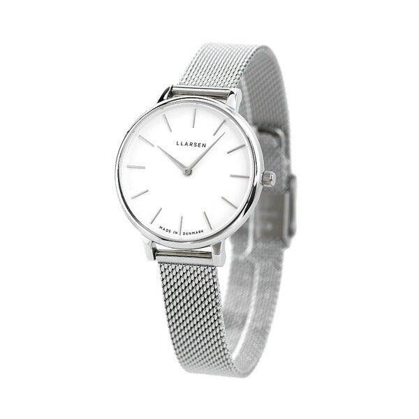 エルラーセン 時計 キャロライン 30mm レディース 腕時計 ブランド LL146SWSM ホワイト LL146SWSM