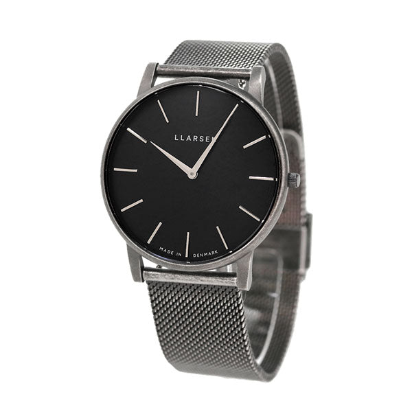 エルラーセン オキシダイジング オリバー 39mm メンズ レディース 腕LL147OBOM デンマーク製 ブラック グレー 腕時計 ブランド LL147OBOM