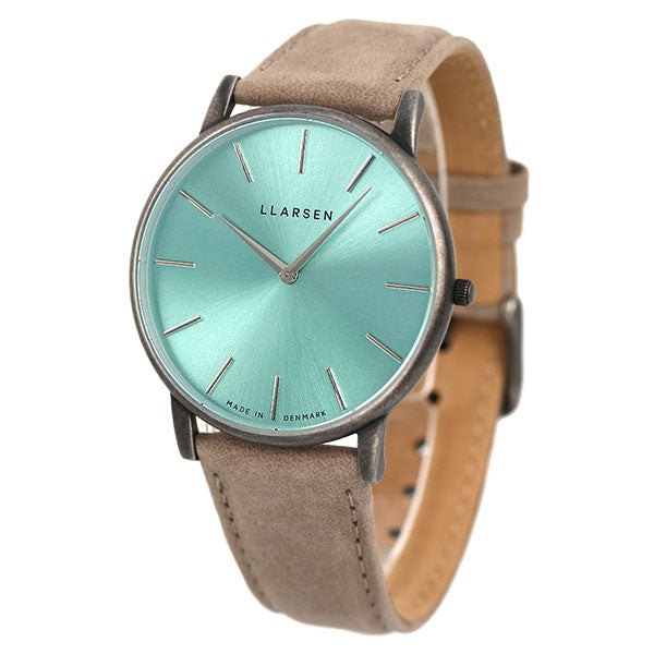 エルラーセン 時計 オリバー 39mm 日本上陸5周年記念 限定モデル メンズ 腕時計 ブランド LL147OTECSTMS ティール グレージュ LL147OTECSTMS