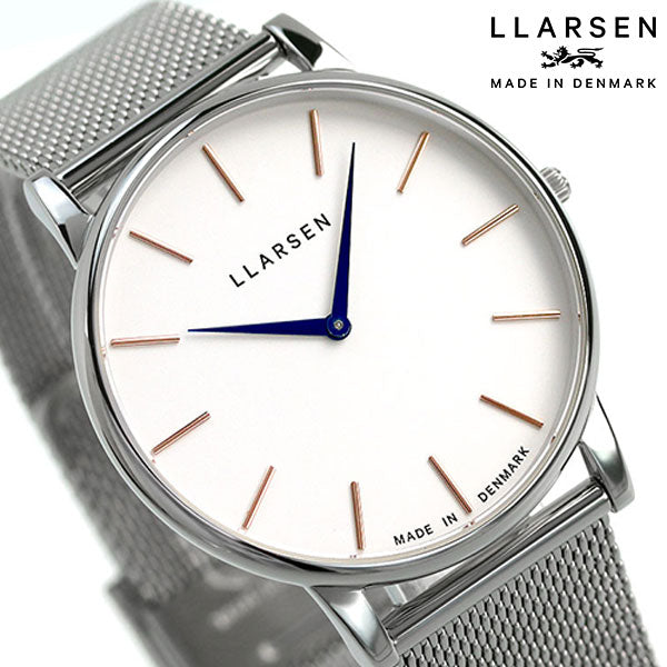 エルラーセン 時計 オリバー 日本限定モデル 39mm メンズ 腕時計 ブランド LL147SWDSMS ホワイト LL147SWDSMS