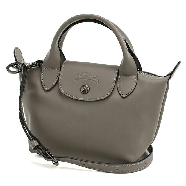 ロンシャン ハンドバッグ レディース ブランド Longchamp 2WAY レザー 1500 グレー LON1500121