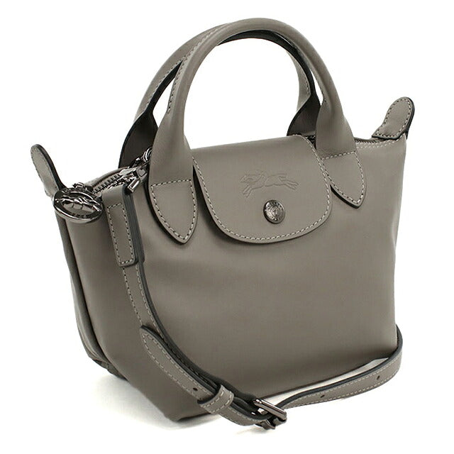 ロンシャン ハンドバッグ レディース ブランド Longchamp 2WAY レザー 1500 グレー LON1500121