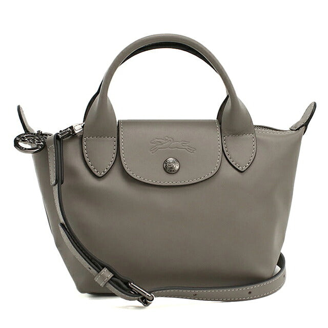 ロンシャン ハンドバッグ レディース ブランド Longchamp 2WAY レザー 1500 グレー LON1500121