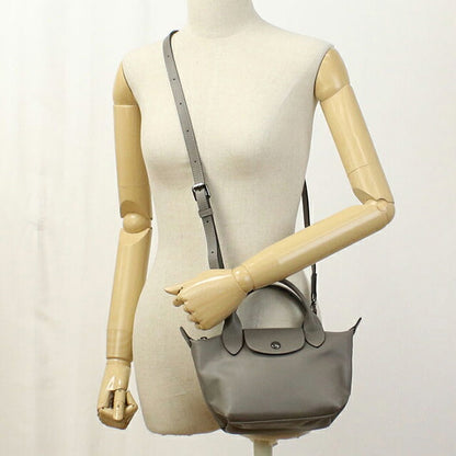 ロンシャン ハンドバッグ レディース ブランド Longchamp 2WAY レザー 1500 グレー LON1500121