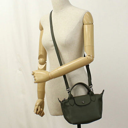 ロンシャン ハンドバッグ レディース ブランド Longchamp 2WAY レザー 1500 カーキ LON1500171