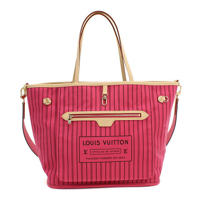 ルイヴィトン トートバッグ レディース ブランド LOUIS VUITTON ネヴァーフル・インサイドアウト MM M12257 ピンク バッグ LOVM12257011