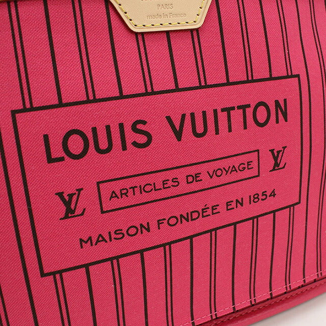 ルイヴィトン トートバッグ レディース ブランド LOUIS VUITTON ネヴァーフル・インサイドアウト MM M12257 ピンク バッグ LOVM12257011