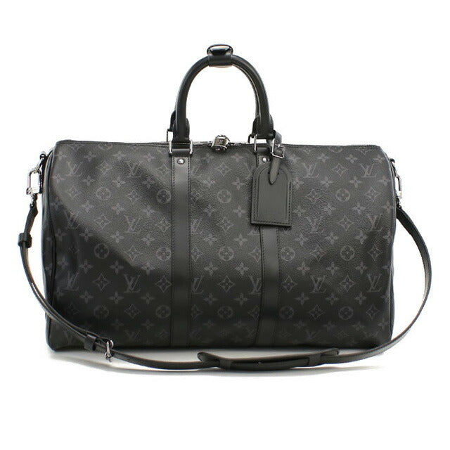 ルイヴィトン ボストンバッグ ユニセックス ブランド LOUIS VUITTON エクリプス キーポル・バンドリエール 45 M40569 ブラック バッグ LOVM40569011