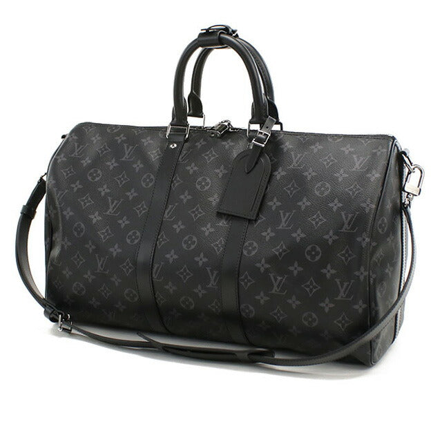 ルイヴィトン ボストンバッグ ユニセックス ブランド LOUIS VUITTON エクリプス キーポル・バンドリエール 45 M40569 ブラック バッグ LOVM40569011