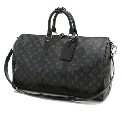 ルイヴィトン ボストンバッグ ユニセックス ブランド LOUIS VUITTON エクリプス キーポル・バンドリエール 45 M40569 ブラック バッグ LOVM40569011