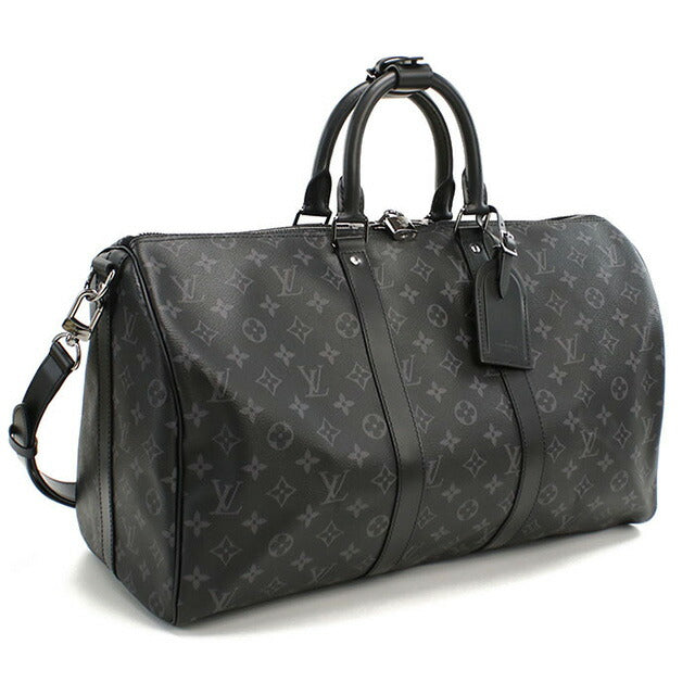 ルイヴィトン ボストンバッグ ユニセックス ブランド LOUIS VUITTON エクリプス キーポル・バンドリエール 45 M40569 ブラック バッグ LOVM40569011