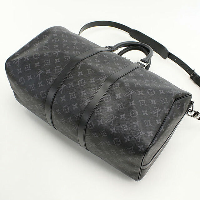 ルイヴィトン ボストンバッグ ユニセックス ブランド LOUIS VUITTON エクリプス キーポル・バンドリエール 45 M40569 ブラック バッグ LOVM40569011
