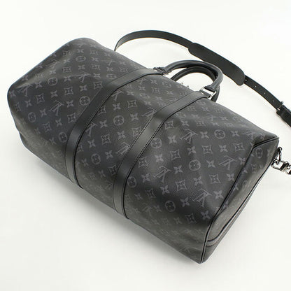 ルイヴィトン ボストンバッグ ユニセックス ブランド LOUIS VUITTON エクリプス キーポル・バンドリエール 45 M40569 ブラック バッグ LOVM40569011