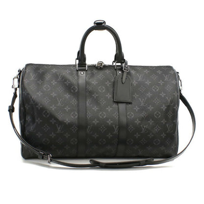 ルイヴィトン ボストンバッグ ユニセックス ブランド LOUIS VUITTON エクリプス キーポル・バンドリエール 45 M40569 ブラック バッグ LOVM40569011