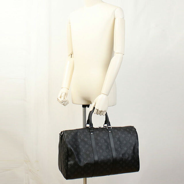 ルイヴィトン ボストンバッグ ユニセックス ブランド LOUIS VUITTON エクリプス キーポル・バンドリエール 45 M40569 ブラック バッグ LOVM40569011