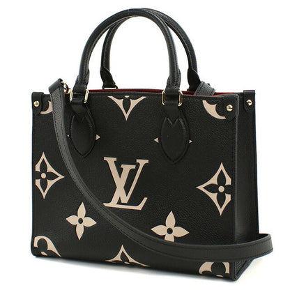 ルイヴィトン トートバッグ レディース ブランド LOUIS VUITTON バイカラーモノグラム・アンプラント オンザゴー PM M45659 ブラック LOVM45659011