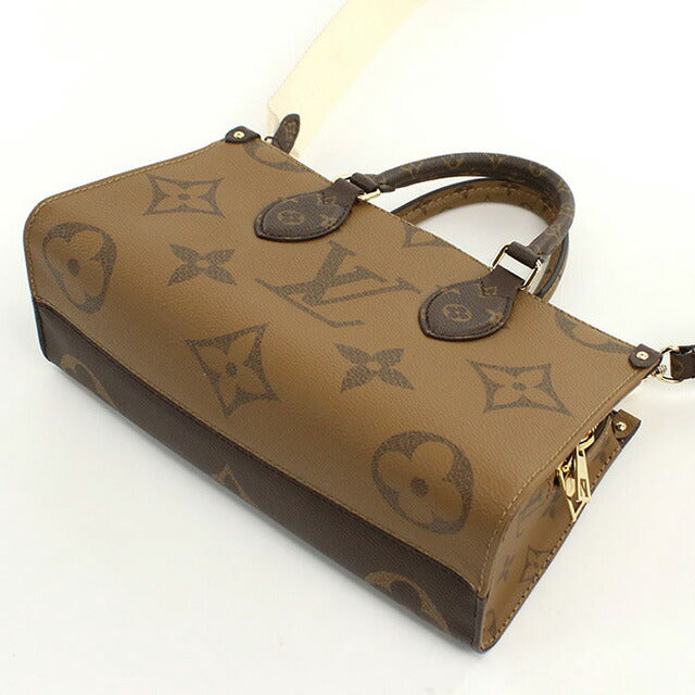 ルイヴィトン ハンドバッグ レディース ブランド LOUIS VUITTON モノグラム・リバース オンザゴー EW M46653 ブラウン バッグ LOVM46653011