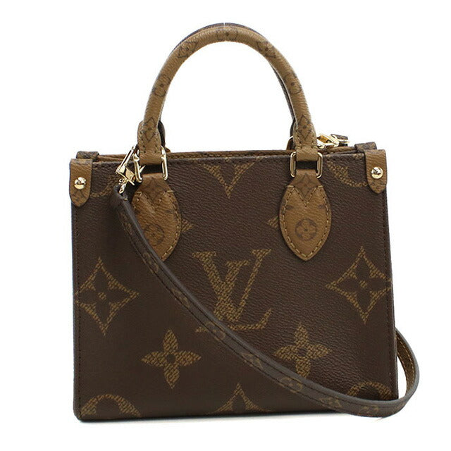 ルイヴィトン ハンドバッグ レディース ブランド LOUIS VUITTON オンザゴー BB M46839 ブラウン バッグ LOVM46839011