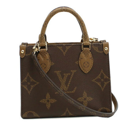 ルイヴィトン ハンドバッグ レディース ブランド LOUIS VUITTON オンザゴー BB M46839 ブラウン バッグ LOVM46839011