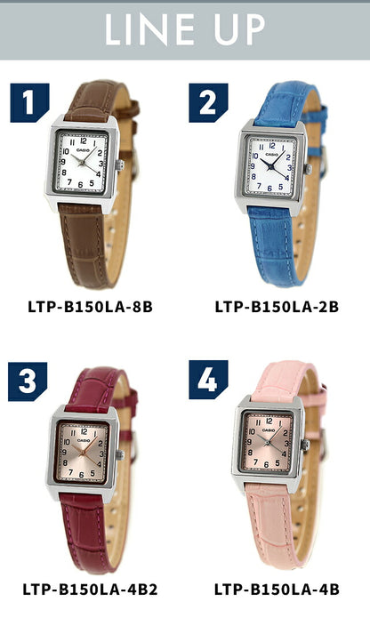 Casio Standard Quartz Battery Operated LTP-B150LA Overseas Model Ladies Chipkashi Watch Brand Analog White Pink White Selectable Model Stylish Waterproof Light Delicate Cute Present Women Practical