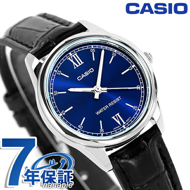 カシオ CASIO クォーツ 電池式 LTP-V005L-2B スタンダード チプカシ 海外モデル レディース 腕時計 ブランド カシオ casio アナログ ブルー ブラック 黒 LTP-V005L-2BDF