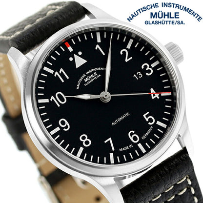 ミューレ・グラスヒュッテ Terrasport II 自動巻き 腕時計 ブランド メンズ Muhle Glashutte M1-37-44-LB ブラック 黒 ドイツ製 M1-37-44-LB