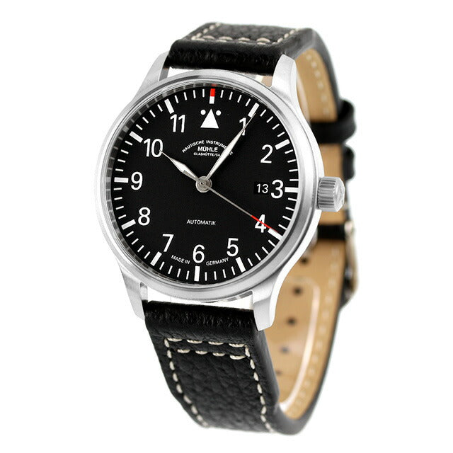 ミューレ・グラスヒュッテ Terrasport II 自動巻き 腕時計 ブランド メンズ Muhle Glashutte M1-37-44-LB ブラック 黒 ドイツ製 M1-37-44-LB