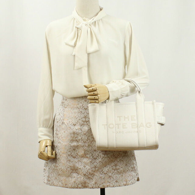 マーク・ジェイコブス トートバッグ レディース ブランド MARC JACOBS MINI TRAVELER TOTE レザー ベトナム H009L01SP21 COTTON-SILVER バッグ MAJ009L01SP21011