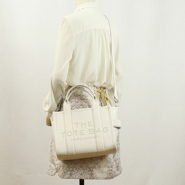 マーク・ジェイコブス トートバッグ レディース ブランド MARC JACOBS MINI TRAVELER TOTE レザー ベトナム H009L01SP21 COTTON-SILVER バッグ MAJ009L01SP21011
