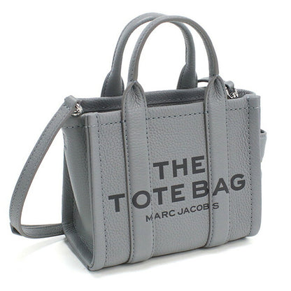 マーク・ジェイコブス トートバッグ レディース ブランド MARC JACOBS THE MICRO TOTE レザー ベトナム H053L01RE22 WOLF GREY グレー系 バッグ MAJ053L01RE22041