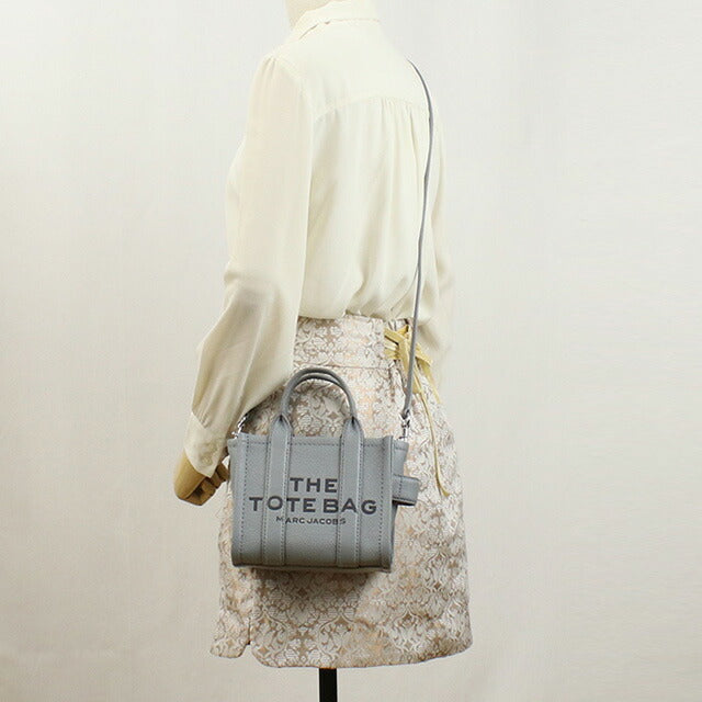 マーク・ジェイコブス トートバッグ レディース ブランド MARC JACOBS THE MICRO TOTE レザー ベトナム H053L01RE22 WOLF GREY グレー系 バッグ MAJ053L01RE22041