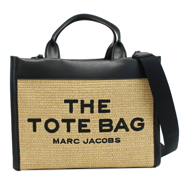 マーク・ジェイコブス トートバッグ レディース ブランド MARC JACOBS THE STRAW TOTE ベトナム 2P3HTT014H02 NATURAL ベージュ系　バッグ MAJ2P3HTT014H02011