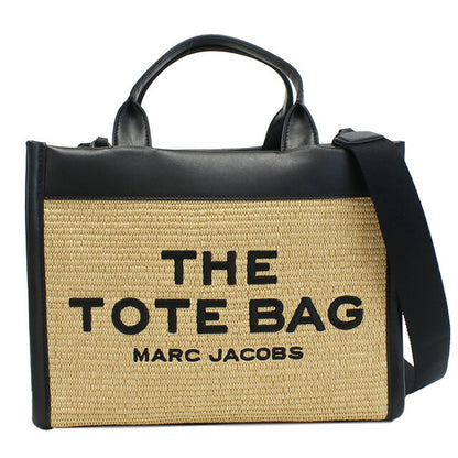 マーク・ジェイコブス トートバッグ レディース ブランド MARC JACOBS THE STRAW TOTE ベトナム 2P3HTT014H02 NATURAL ベージュ系　バッグ MAJ2P3HTT014H02011