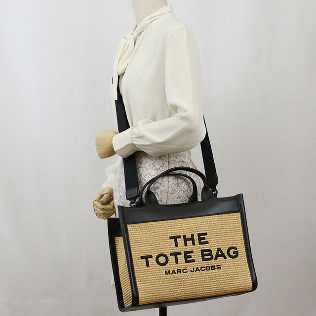 マーク・ジェイコブス トートバッグ レディース ブランド MARC JACOBS THE STRAW TOTE ベトナム 2P3HTT014H02 NATURAL ベージュ系　バッグ MAJ2P3HTT014H02011