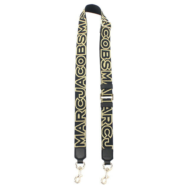 マークジェイコブス ショルダーストラップ レディース ブランド MARC JACOBS THE THIN STRAP 2S3SST002S02 BLACK-GOLD 小物 MAJ2S3SST002S02011
