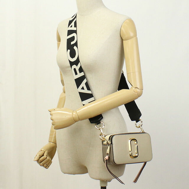 マーク・ジェイコブス 斜め掛け ショルダーバッグ レディース ブランド MARC JACOBS THE SNAPSHOT ベトナム 2S3HCR500H03 KHAKI MULTI　ベージュ系 MAJ3HCR500H03051
