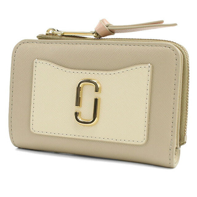マークジェイコブス 二折財布小銭入付き レディース ブランド MARC JACOBS THE SLIM BIFOLD 2F3SMP061S07 ベージュ 財布 MAJ3SMP061S07021