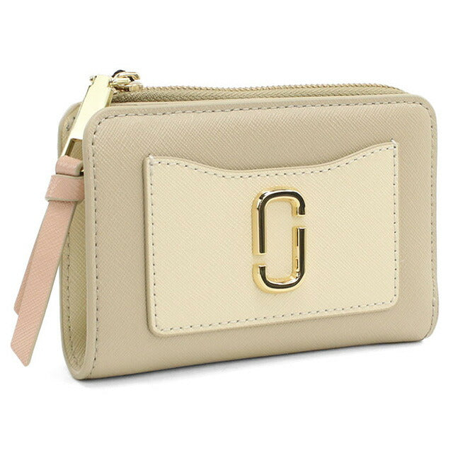 マークジェイコブス 二折財布小銭入付き レディース ブランド MARC JACOBS THE SLIM BIFOLD 2F3SMP061S07 ベージュ 財布 MAJ3SMP061S07021
