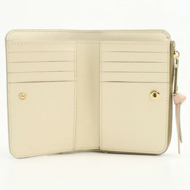 マークジェイコブス 二折財布小銭入付き レディース ブランド MARC JACOBS THE SLIM BIFOLD 2F3SMP061S07 ベージュ 財布 MAJ3SMP061S07021