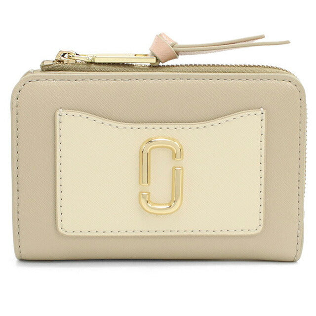 マークジェイコブス 二折財布小銭入付き レディース ブランド MARC JACOBS THE SLIM BIFOLD 2F3SMP061S07 ベージュ 財布 MAJ3SMP061S07021