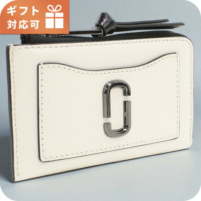 マークジェイコブス キーリング付小銭入れ レディース ブランド MARC JACOBS THE TOP ZIP MULTI WALLET 2F3SMP063S07 ホワイト 財布 MAJ3SMP063S07011