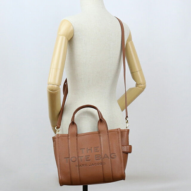 マークジェイコブス トートバッグ レディース ブランド MARC JACOBS MINI TRAVELER TOTE 2WAY レザー H009L01SP21 ブラウン MAJH009L01SP21051